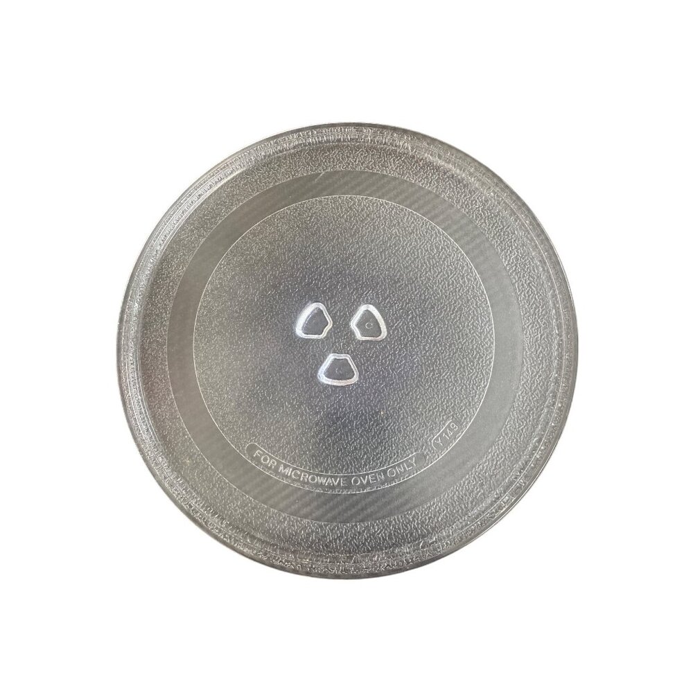 Round Glass Microwave Turntable Plate 9.75” Diameter For Even Heating & Cooking